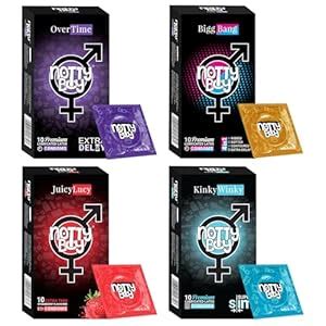 Buy NOTTY BOY Super Saver Combo Pack Fruit Flavoured - 4in1 Ribbed ...