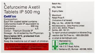 Cetil 500 Tablet 10: Uses, Side Effects, Price & Substitutes