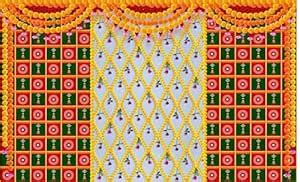 Decorative Flower Backdrop Cloth,Pooja Curtain Backdrop Decoration ...