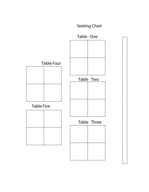 Image result for Rectangular Table Seating Charts