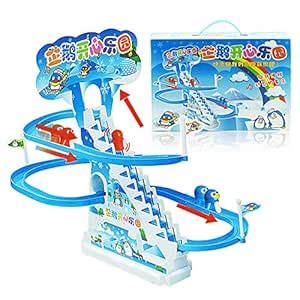 FnieYxiu Toys, Children Kids Assembly Electric Cartoon Penguin Climb ...