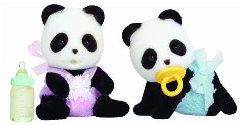Sylvanian Families Panda Twins | Calico critters families, Panda bear ...