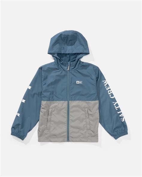 Surface Boys Windbreaker Jacket - Channel Blue | Salty Crew