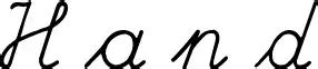 Image result for Hand Font