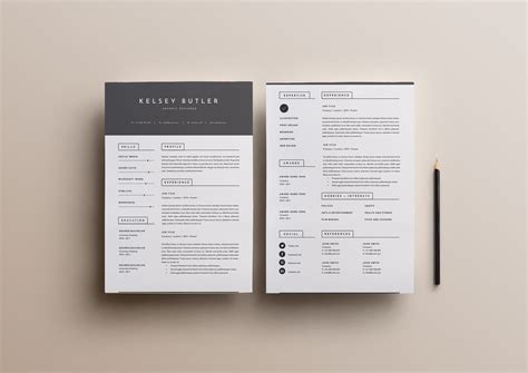 3 Page Resume Template | INDD + DOCX – MasterBundles