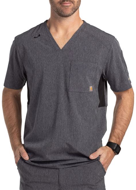 Carhartt Liberty Men's Slim Fit V-Neck Scrub Tops | Scrubs & Beyond