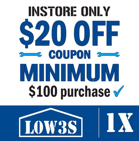 Free lowes printable coupon 20 off 100, Download Free lowes printable ...