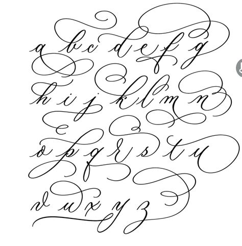 Cursive Writing Alphabet 的图像结果