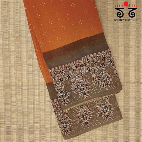 Hand Block Printed Sarees – Spatika Clothing