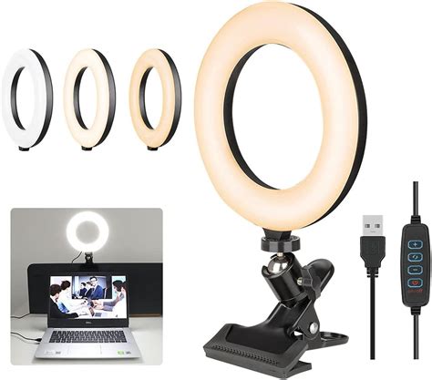 Buy Bekada Clip on Ring Light for Video Conference Lighting, USB Laptop ...