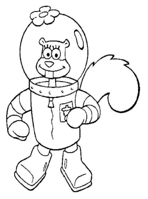 Image result for Sandy Cheeks Outline
