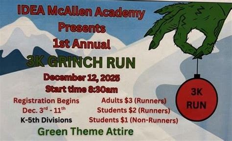 3K Grinch Run, 201 N Bentsen Rd, McAllen, TX, United States, Texas ...