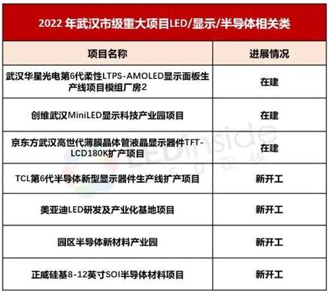 2022年湖北武汉重大建设项目清单公布，华星、创维、京东方在列__财经头条