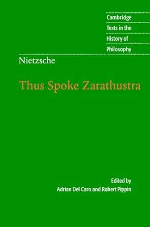 Nietzsche: Thus Spoke Zarathustra (Cambridge Texts in the History of ...