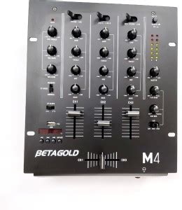 SE STRANGER Beta Gold M4 3 Channel DJ Mixer with USB & Bluetooth Analog ...
