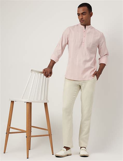 Buy Cotton Rich Textured Long Sleeves Shirt at Marks & Spencer