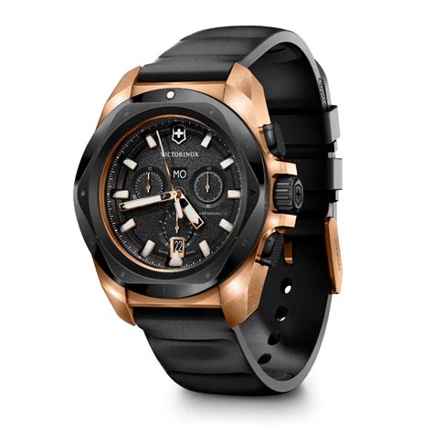 Buy Victorinox Men I.N.O.X. Chrono 43 mm Black Dial Watch (V249178) (L ...