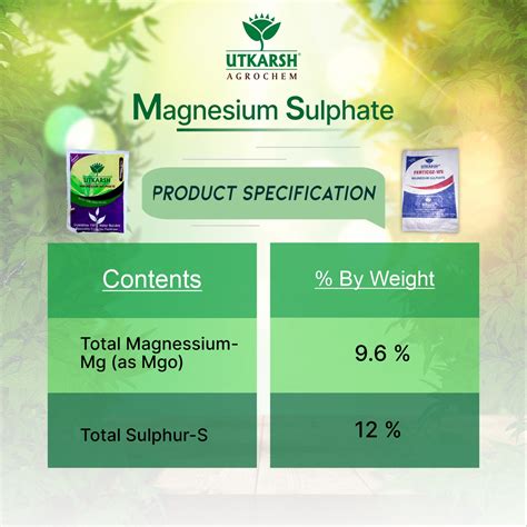 Best Grade Magnesium Sulphate Fertilizer - Utkarsh Agrochem
