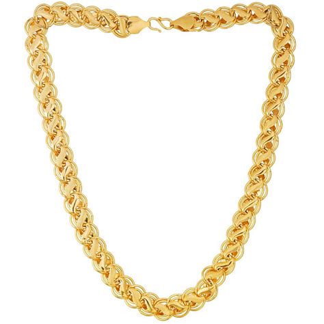 Fashion Frill Stylish Gold Chain For Men Gold Plated Metal Necklace ...