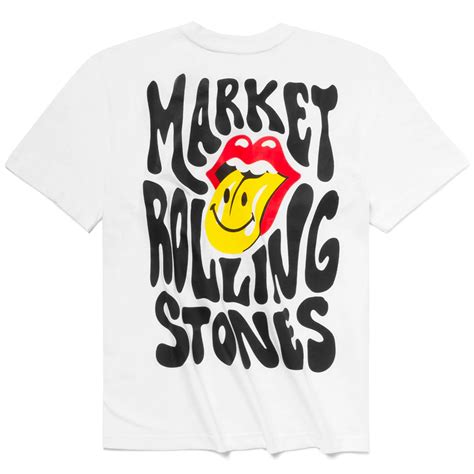 SMILEY® ROLLING STONES TEE (White) – Capsul