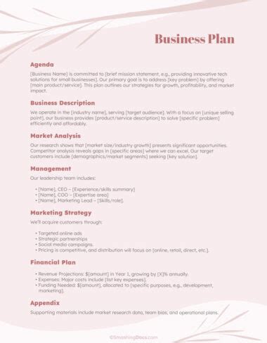 How to Create Business Plan Template 的图像结果