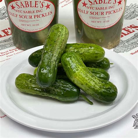 New York Old Fashioned Half Sour Pickles by Sable's Smoked Fish | Goldbelly