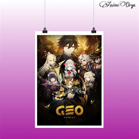 Genshin Impact Element Banner Set Of 7 (A3 Sized)
