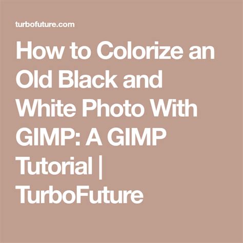 Colorize GIMP 的图像结果