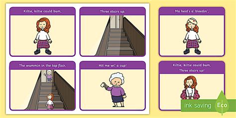 Kiltie Kiltie Cauld Bum Story Sequencing Cards