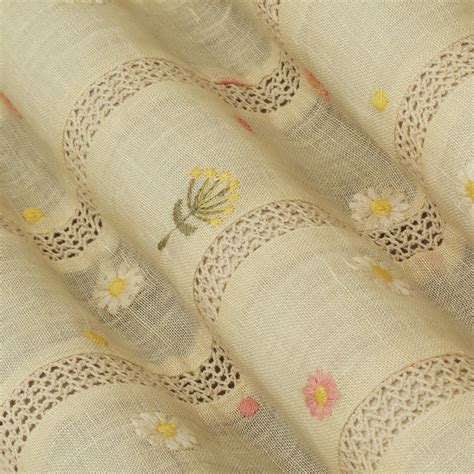 Cream Color Linen Stripe Fabric – KC Creations