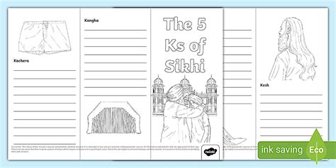 The 5 Ks of Sikhi Information Leaflet Template