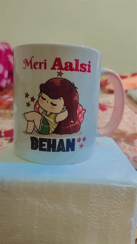 Buy GIFT JAIPUR EK Hajaro me Meri moti behna he Orange Handle White ...