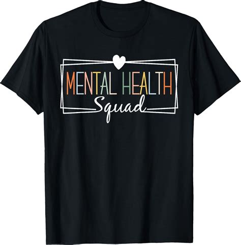 Mental Health Squad Brain Illness Mental Health Awareness T-ShirtBrand ...
