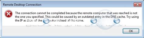 Image result for Remote Desktop Connection Error