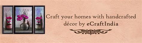 eCraftIndia 'Pink Flower and Vase' UV Art Painting (Synthetic Wood, 61 ...