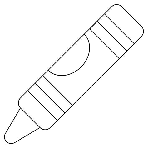 Crayon coloring page - ColouringPages