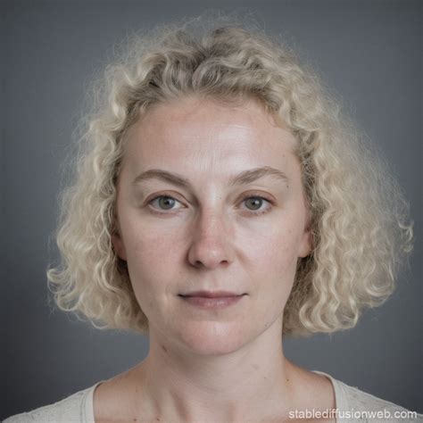 White Lady Passport Photo | Stable Diffusion Online