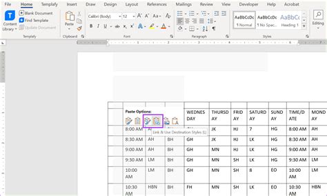 How to Add Excel Sheet in Word 的图像结果