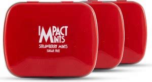 Impact Mints Sugar Free Mints Strawberry Product of Germany pack of 3 ...