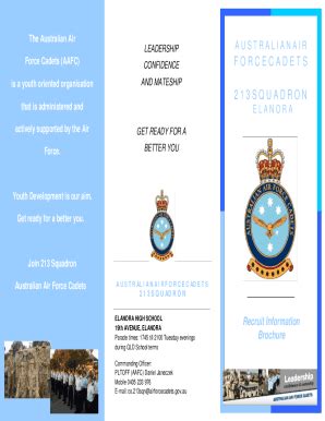 Fillable Online Reshaping the Australian Air Force Cadets Program: A ...