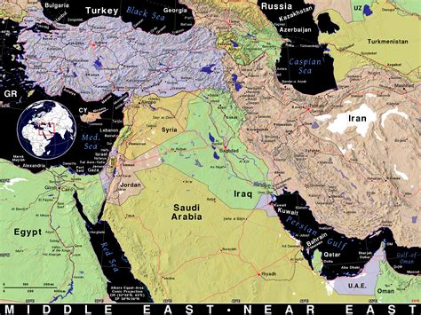 Middle East · Public domain maps by PAT, the free, open source, portable atlas