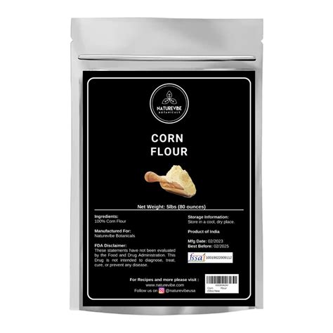 Amazon.com : Corn Flour 5lb by Naturevibe Botanicals | Used For Cooking ...