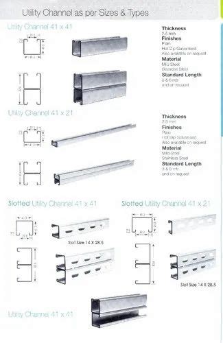 Galvanised Iron UniStrut Channel - GI Strut Channel Trader - Retailer ...