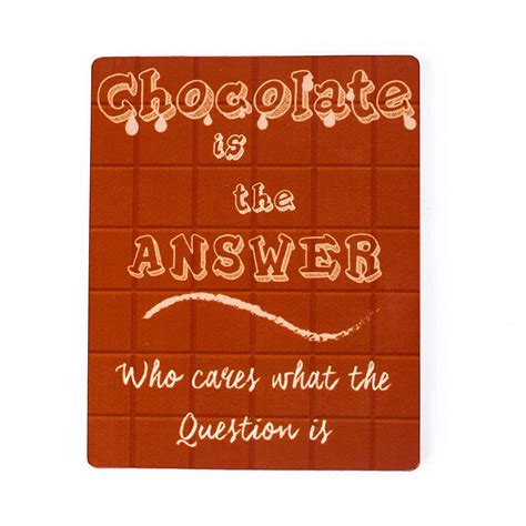 Buy Inside Out Innovative Designs Chocolate Answers Fridge Magnet for ...