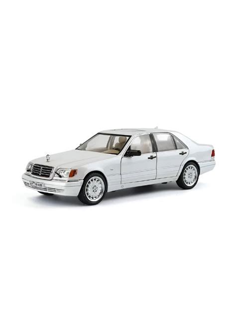White - Mercedes-Benz W140 S320 – Retro Classic Pull-Back Toy Car for ...