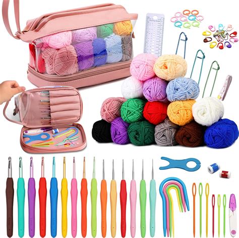 QMNNMA Crochet Kit for Beginners Adults, 84PCS Crochet Set India | Ubuy