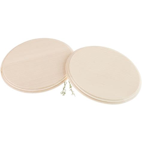 Oval door plates - maple - milled edge - 20 x 15 x 1.5 cm, 7,19