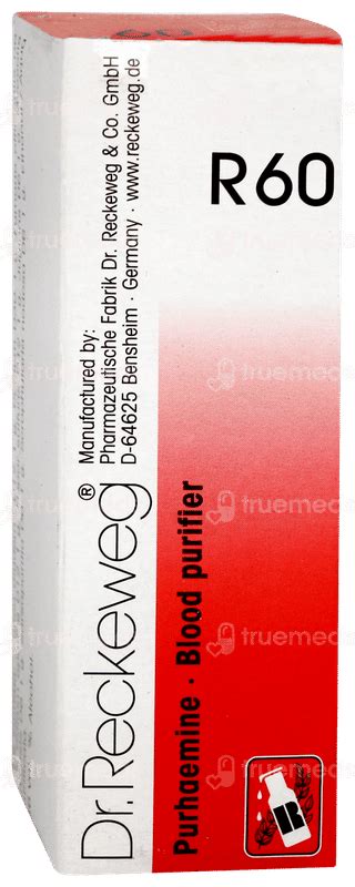 Dr Reckeweg R60 Blood Purifier Drop 22 Ml - Uses, Side Effects, Dosage ...