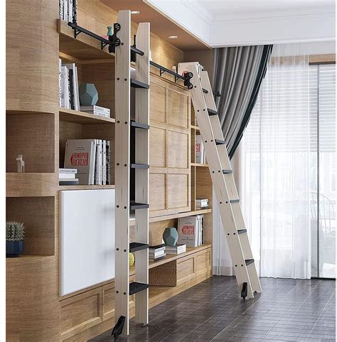 Amazon.com: Retractable Rolling Library Ladder Hardware Kit, Sliding ...