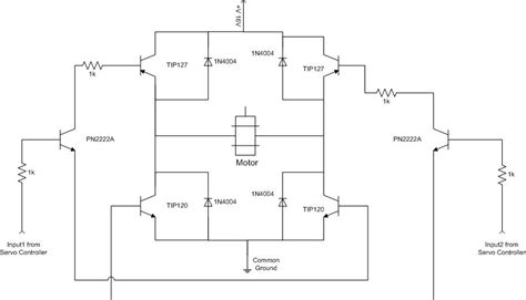 Image result for How to Control Servo Motor Direction Using H-Bridge Circuit
